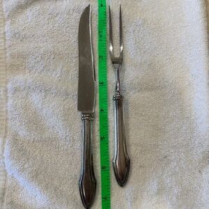 Small Stainless Blade 2-Piece Steak Carving Set